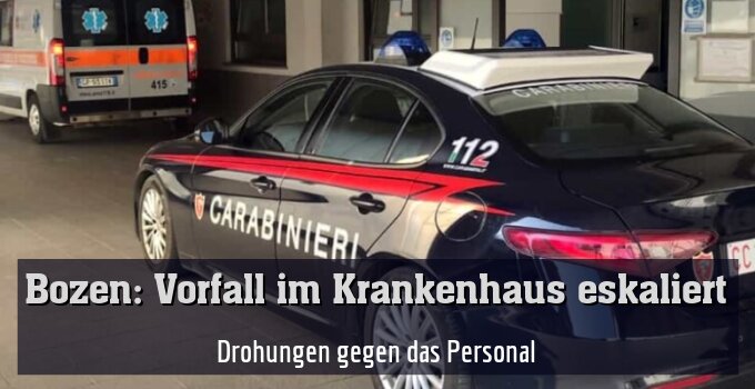 Drohungen gegen das Personal
