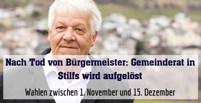 Wahlen zwischen 1. November und 15. Dezember