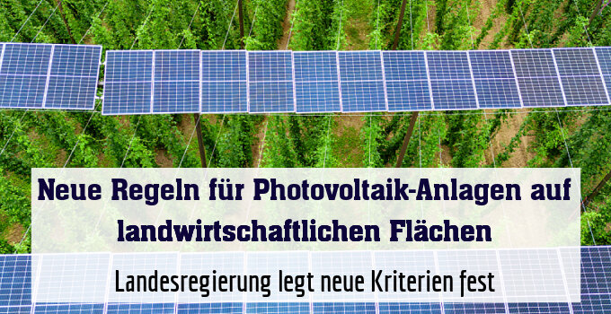 Landesregierung legt neue Kriterien fest