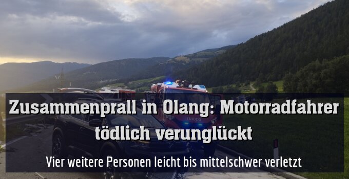 Vier weitere Personen leicht bis mittelschwer verletzt