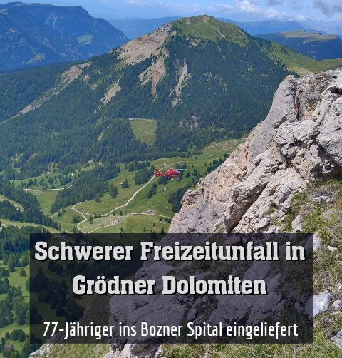 77-Jähriger ins Bozner Spital eingeliefert