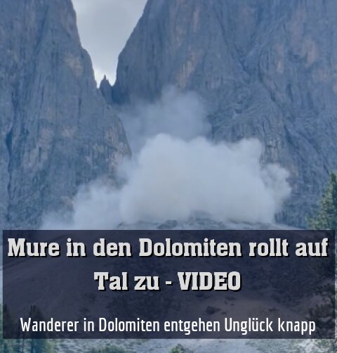 Wanderer in Dolomiten entgehen Unglück knapp