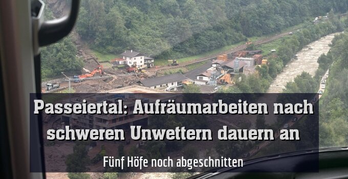 Fünf Höfe noch abgeschnitten