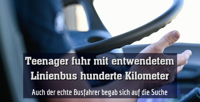 Auch der echte Busfahrer begab sich auf die Suche
