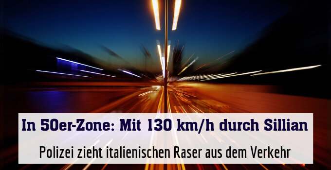 Polizei zieht italienischen Raser aus dem Verkehr
