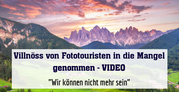 "Wir können nicht mehr sein"