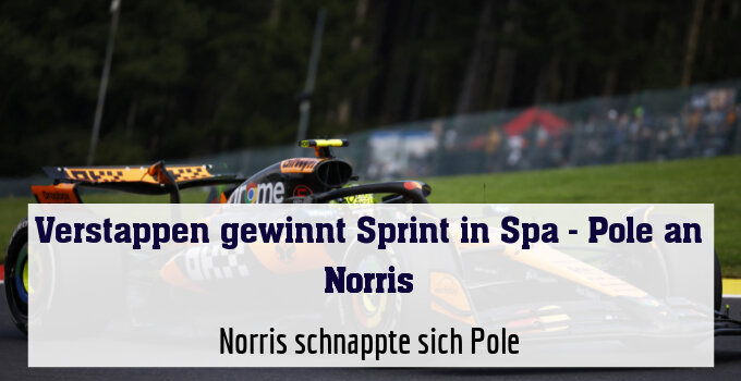 Norris schnappte sich Pole