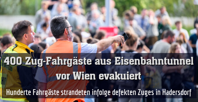 Hunderte Fahrgäste strandeten infolge defekten Zuges in Hadersdorf