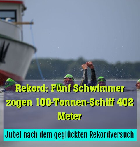 Jubel nach dem geglückten Rekordversuch