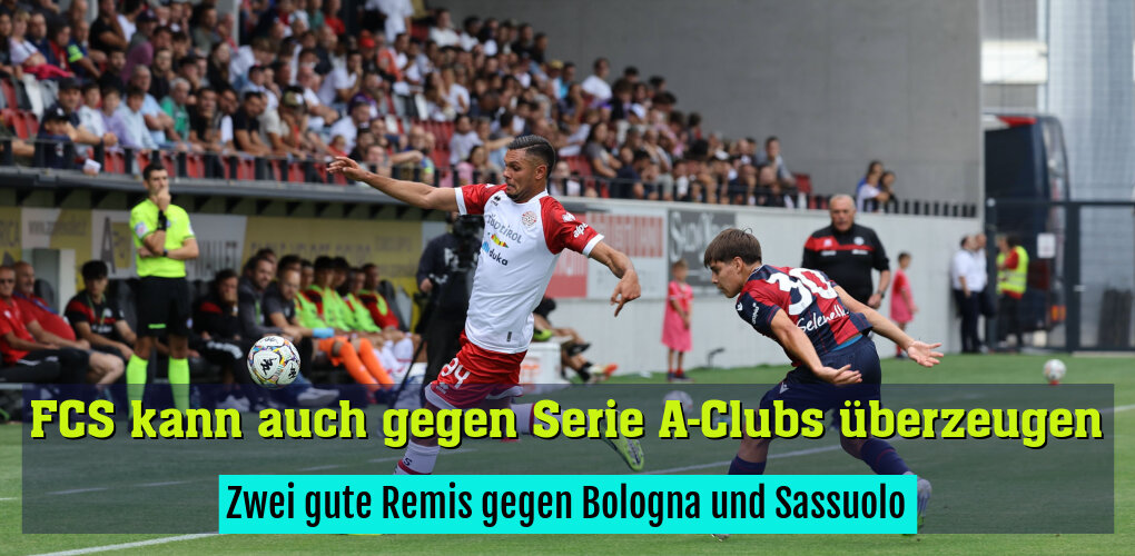 Zwei gute Remis gegen Bologna und Sassuolo