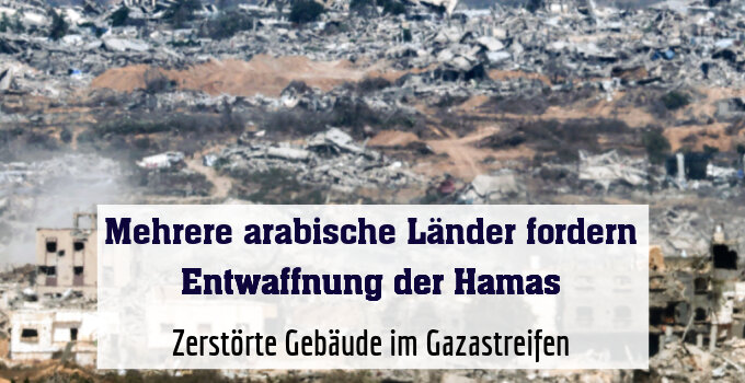 Zerstörte Gebäude im Gazastreifen