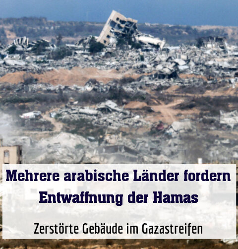 Zerstörte Gebäude im Gazastreifen
