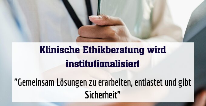 "Gemeinsam Lösungen zu erarbeiten, entlastet und gibt Sicherheit"