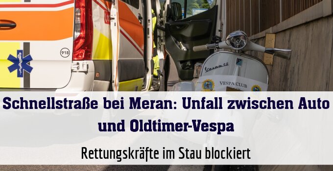 Rettungskräfte im Stau blockiert