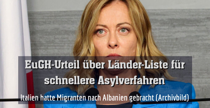 Italien hatte Migranten nach Albanien gebracht (Archivbild)