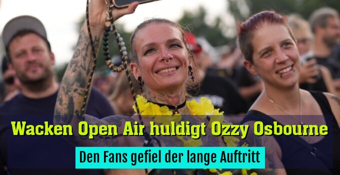 Den Fans gefiel der lange Auftritt