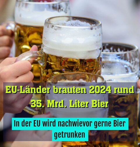 In der EU wird nachwievor gerne Bier getrunken