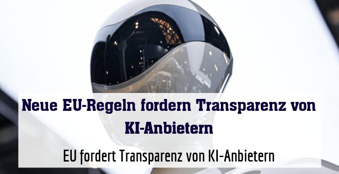 EU fordert Transparenz von KI-Anbietern