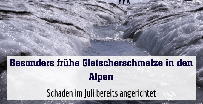 Die Alpengletscher schmelzen dahin