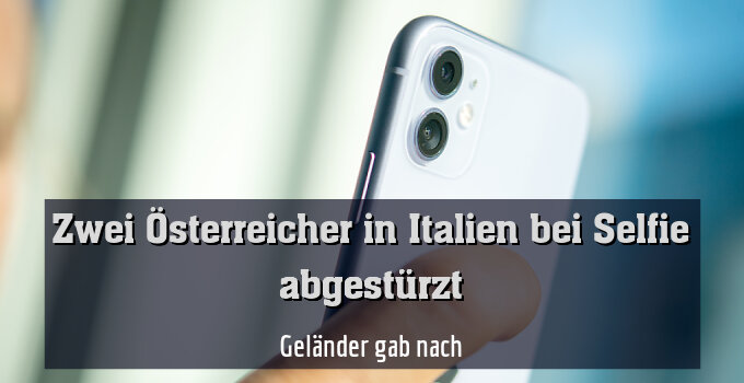 Geländer gab nach