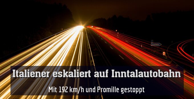 Mit 192 km/h und Promille gestoppt