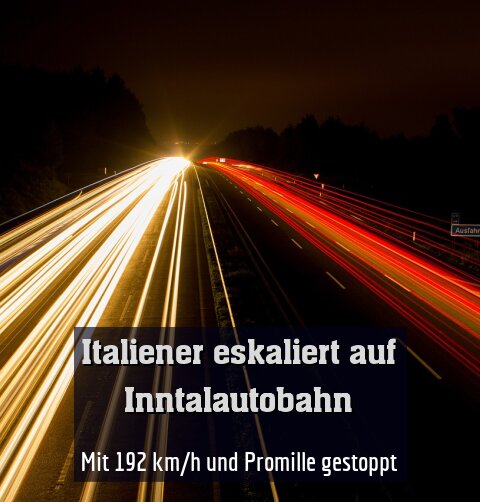 Mit 192 km/h und Promille gestoppt