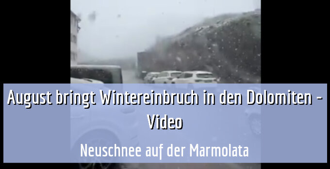 Neuschnee auf der Marmolata