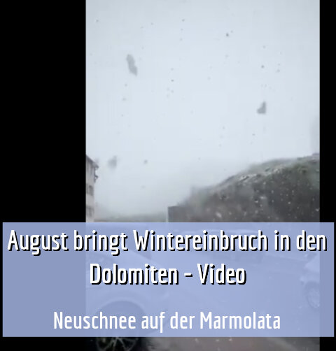 Neuschnee auf der Marmolata