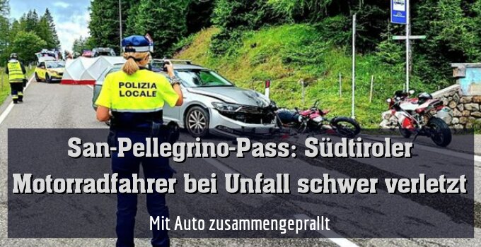 Mit Auto zusammengeprallt