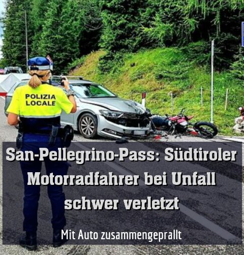 Mit Auto zusammengeprallt