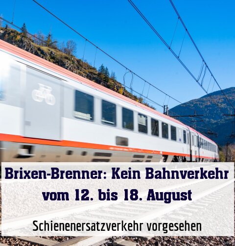 Schienenersatzverkehr vorgesehen