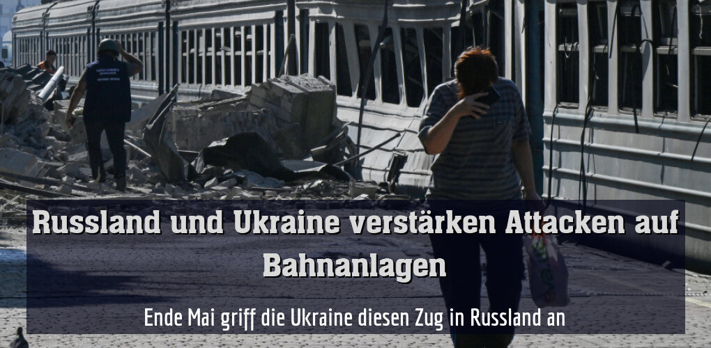 Russischer Luftangriff auf ukrainischen Eisenbahnknotenpunkt Losowa