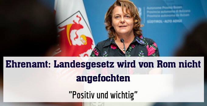"Positiv und wichtig"