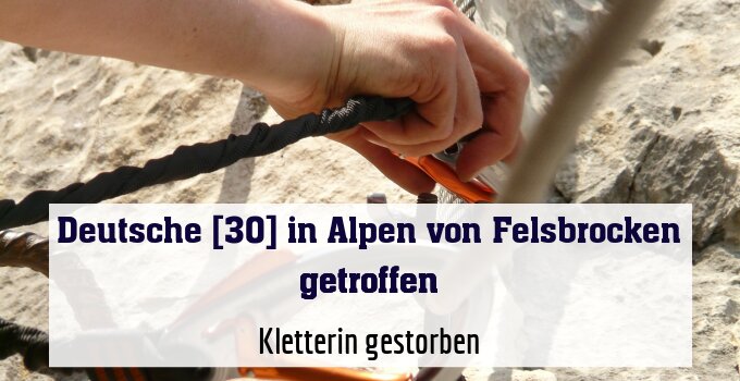 Kletterin gestorben