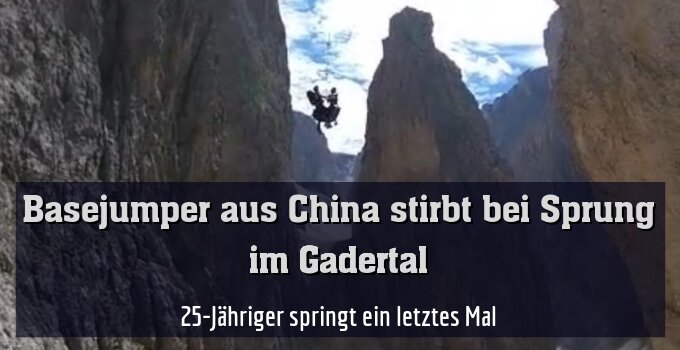 25-Jähriger springt ein letztes Mal