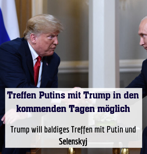 Trump und Putin bei einem Treffen im Jahr 2018