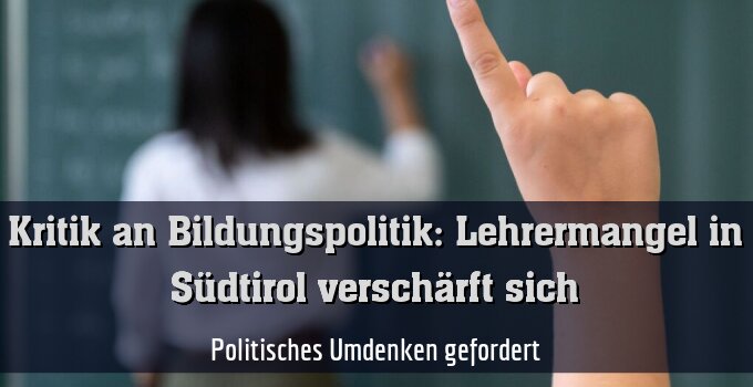 Politisches Umdenken gefordert