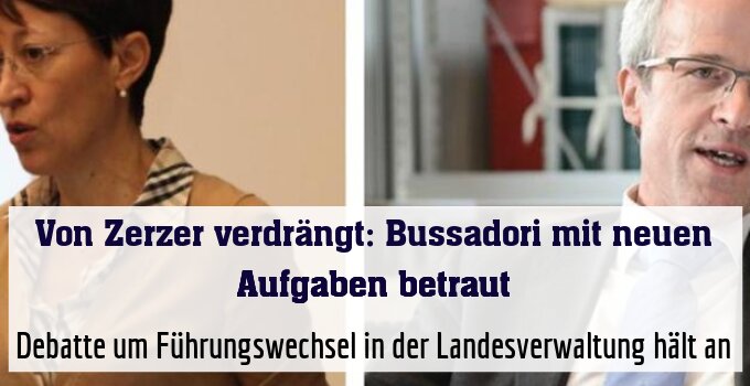 Debatte um Führungswechsel in der Landesverwaltung hält an