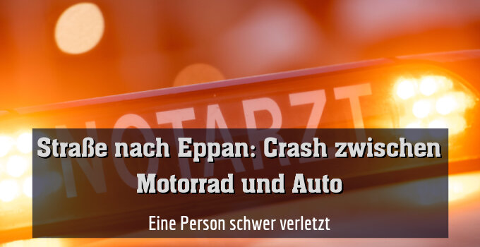 Eine Person schwer verletzt