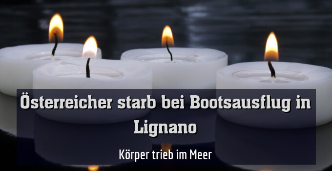 Körper trieb im Meer