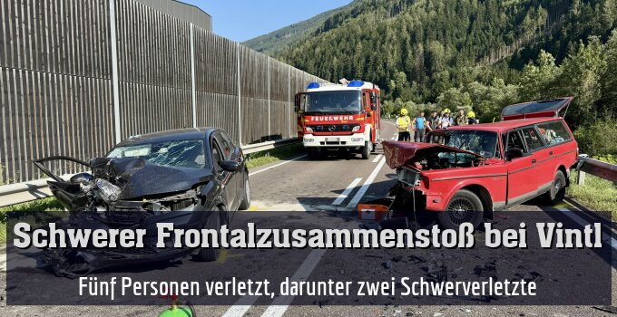 Fünf Personen verletzt, darunter zwei Schwerverletzte