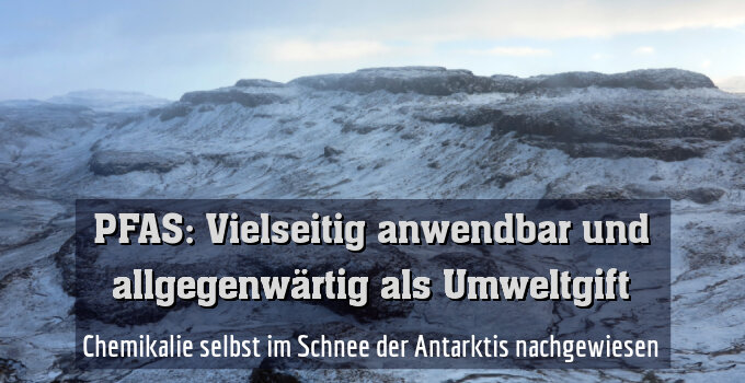 Chemikalie selbst im Schnee der Antarktis nachgewiesen