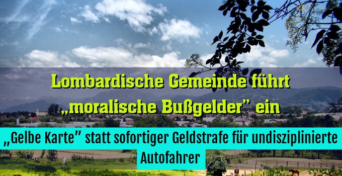 „Gelbe Karte” statt sofortiger Geldstrafe für undisziplinierte Autofahrer