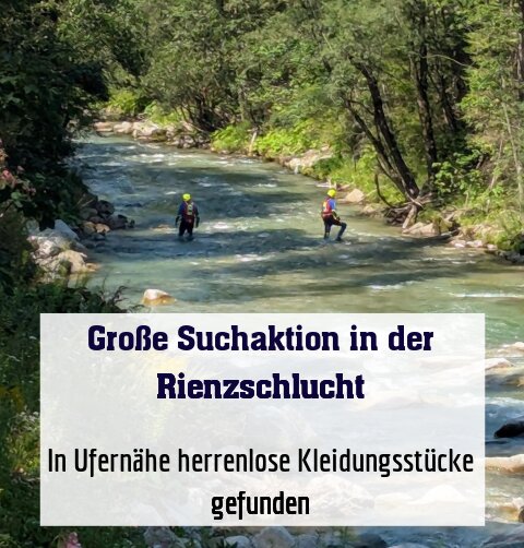 In Ufernähe herrenlose Kleidungsstücke gefunden