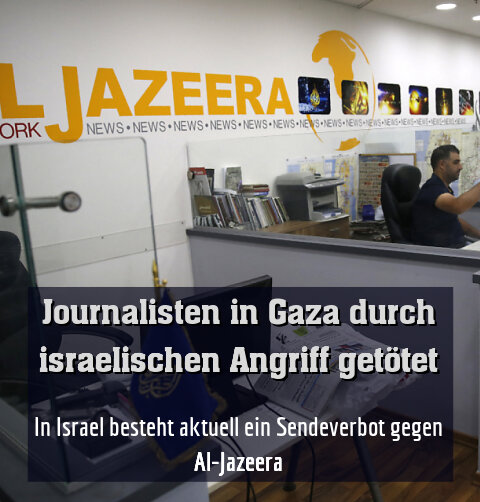 In Israel besteht aktuell ein Sendeverbot gegen Al-Jazeera
