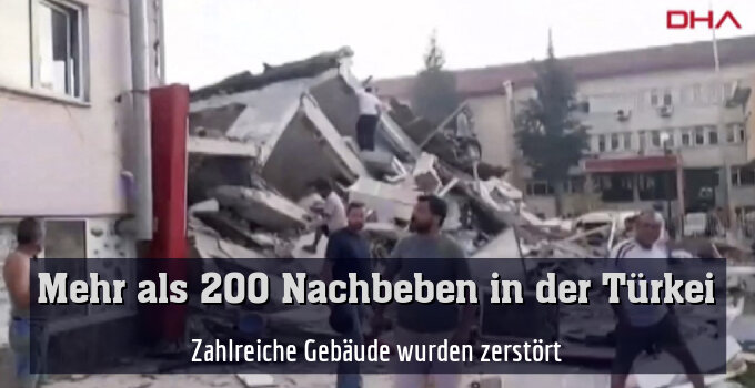 Zahlreiche Gebäude wurden zerstört