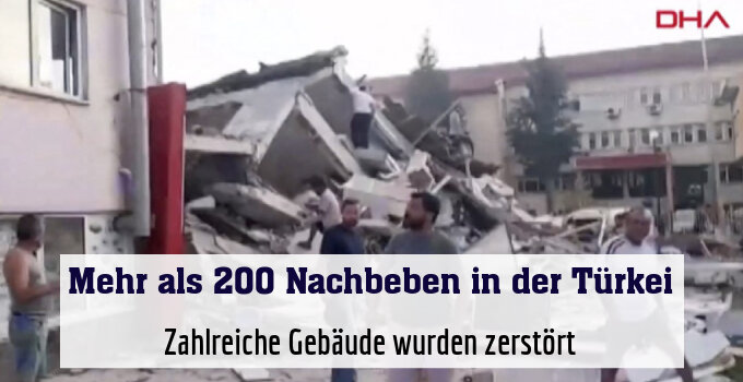 Zahlreiche Gebäude wurden zerstört