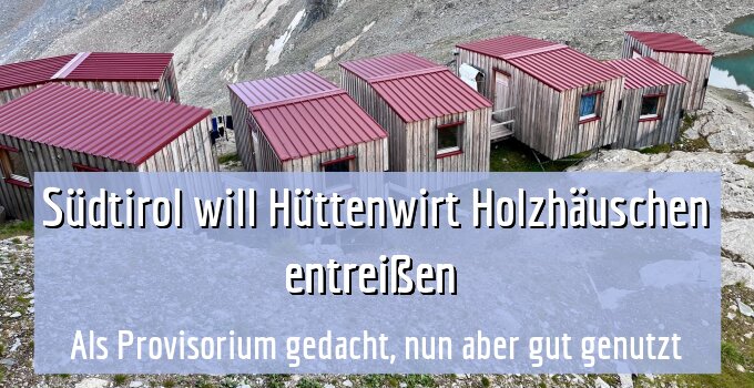 Als Provisorium gedacht, nun aber gut genutzt
