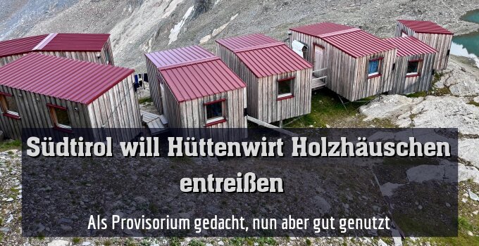 Als Provisorium gedacht, nun aber gut genutzt