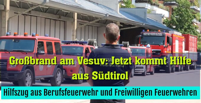 Hilfszug aus Berufsfeuerwehr und Freiwilligen Feuerwehren
